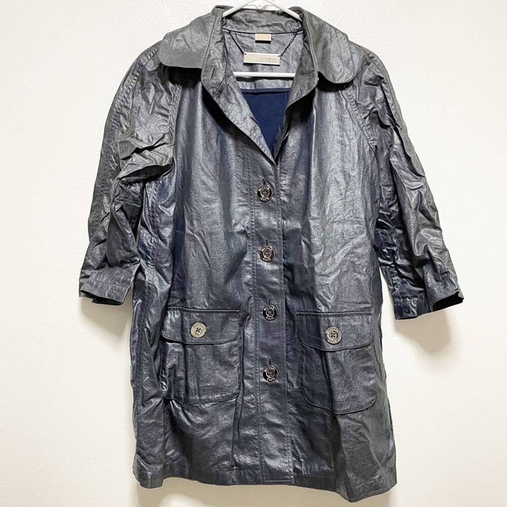 Michael Kors Steel Blue Raincoat